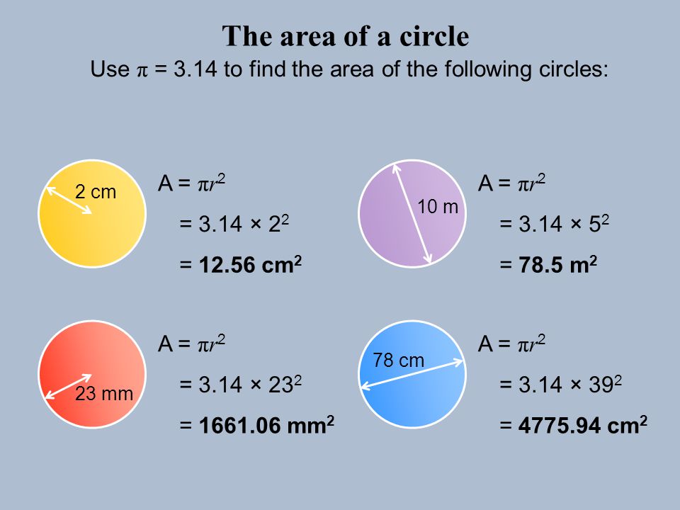 Cuál es el área del círculo